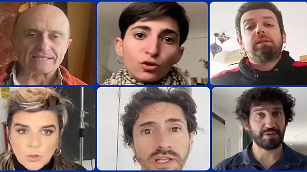 İspanyol sanatçılar, Gazze'ye saldırılarını sürdüren İsrail'e tepki için sosyal medyada video paylaştı