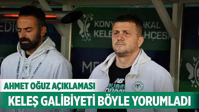 Konyaspor'da Hakan Keleş'in galibiyet yorumu