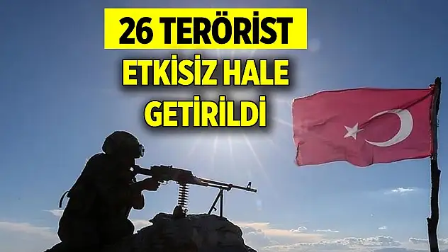 Son Dakika! Hava harekatıyla 26 terörist etkisiz hale getirildi