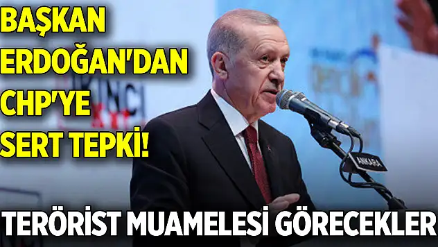 Başkan Erdoğan'dan CHP'ye sert tepki! Terörist muamelesi görecekler