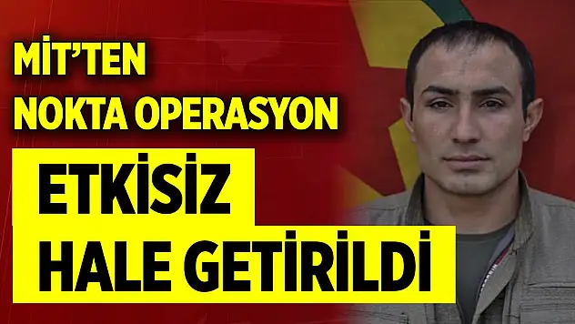 Son Dakika! MİT PKK/KCK'nın sözde Süleymaniye sorumlularından Mehmet Şefa Akman'ı etkisiz hale getirdi