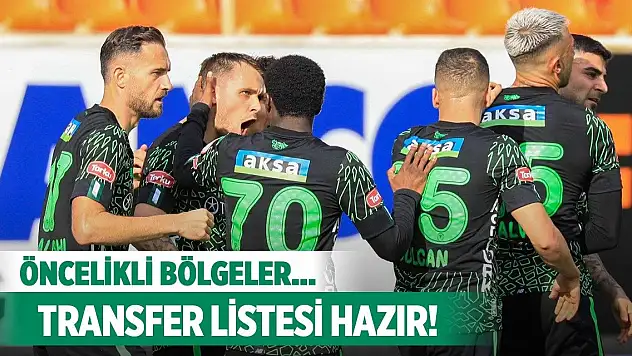 Konyaspor'da transfer listesi şekilleniyor