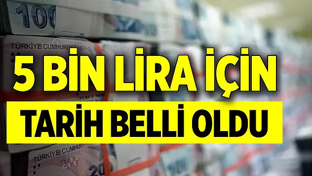 Çalışan emekliye verilecek 5 bin lira için tarih belli oldu