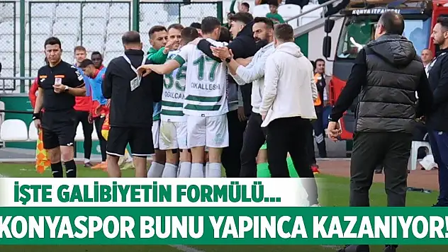 Konyaspor bunu yaptığı maçları kazanıyor!