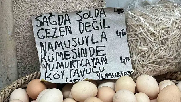 Namuslu tavuk yumurtası gündem oldu!