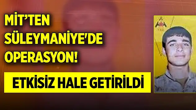 Son Dakika! MİT'ten operasyon! Terörist Sadık Şeyh Ahmet etkisiz hale getirildi