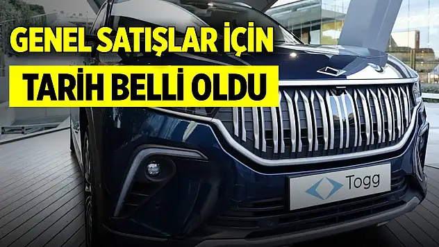 Son Dakika! Togg'da genel siparişler için tarih belli oldu