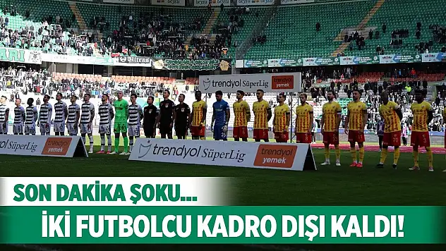 Konyaspor'da iki oyuncu kadro dışı!