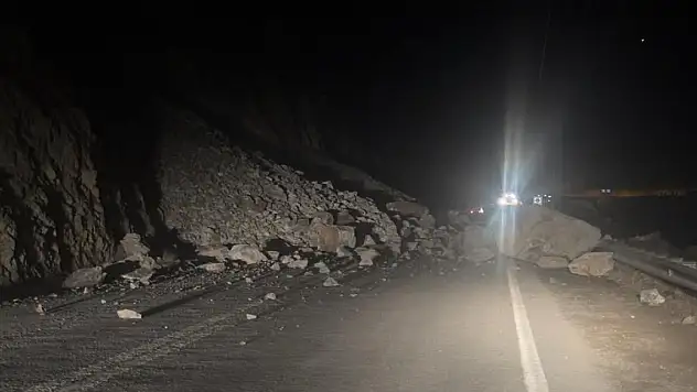 Artvin- Ardahan karayolunda heyelan