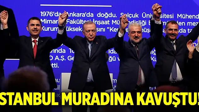 Cumhurbaşkanı Erdoğan duyurdu, İstanbul'un Büyükşehir Belediye Başkanı Adayı Murat Kurum oldu!