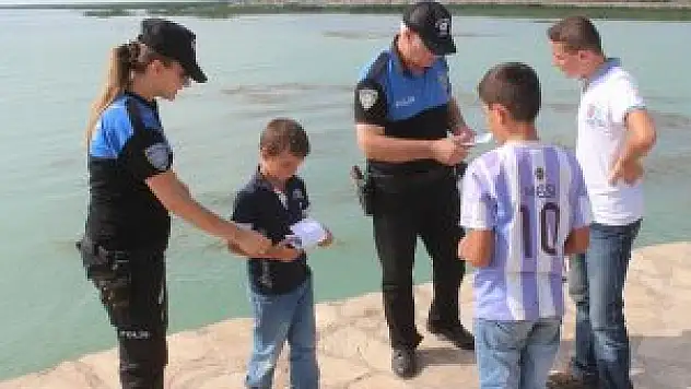 Beyşehir'de polis vatandaşları boğulma olayını karşı uyardı
