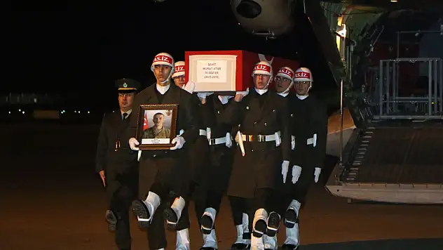 Şehit Sözleşmeli Er Atar'ın cenazesi, Samsun'a getirildi