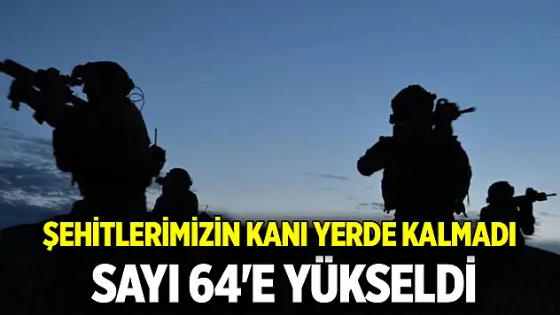 Şehitlerimizin kanı yerde kalmadı