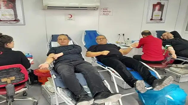 Konya Karapınar'da Kızılay'dan kan bağışı kampanyası