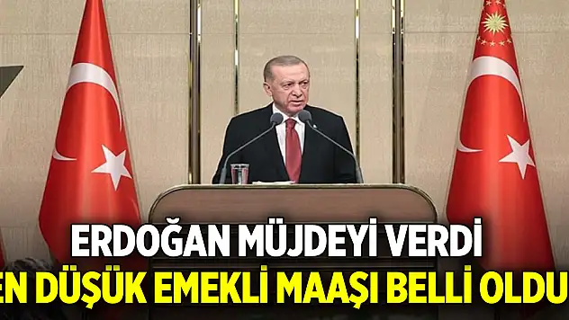 En düşük emekli maaşı belli oldu!  Erdoğan müjdeyi verdi