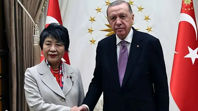 Cumhurbaşkanı Erdoğan, Japonya Dışişleri Bakanı Yoko'yu kabul etti