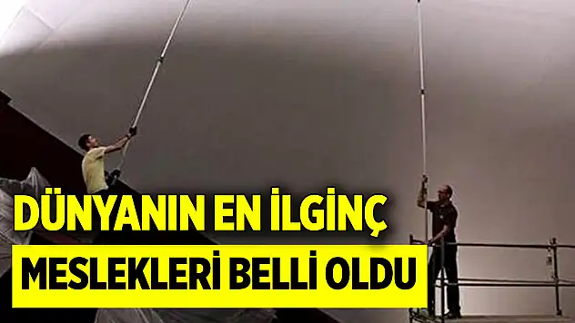 Dünyanın en ilginç meslekleri belli oldu