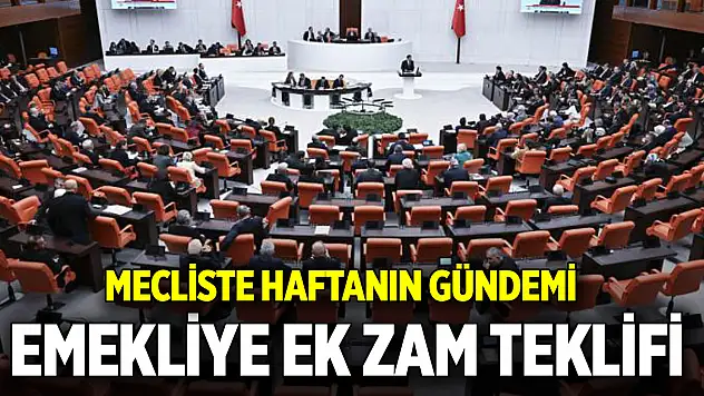 Mecliste haftanın gündemi emekliye ek zam teklifi