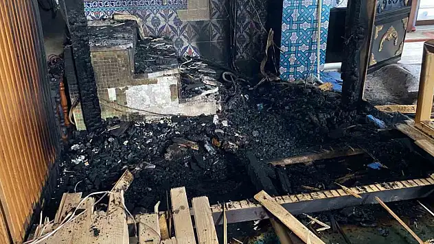 Ordu'da camide yangın