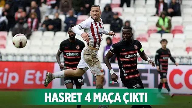 Gaziantep FK'nin galibiyet hasreti 4 maça çıktı
