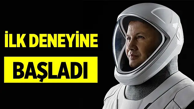 İlk Türk astronot Alper Gezeravcı deney çalışmalarına başladı