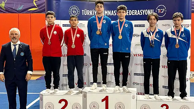 Konya takımı Trampolin Cimnastik Türkiye Şampiyonası'na damga vurdu