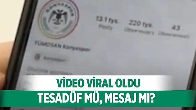 Konyaspor'un transfer videosunda mesaj mi var?