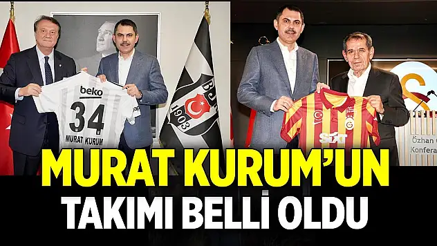 Murat Kurum'un takımı belli oldu