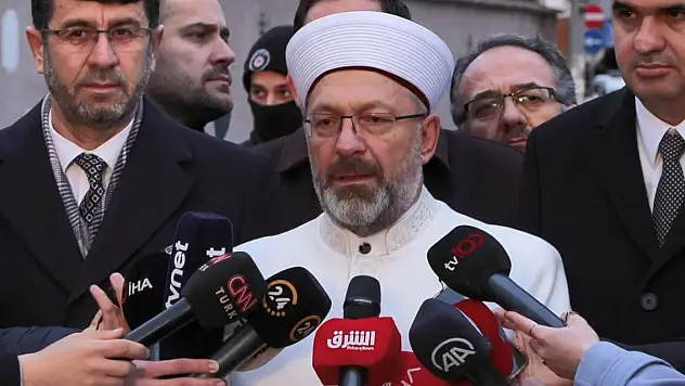 Başkanı Erbaş: Saldırıyı şiddetle lanetliyorum