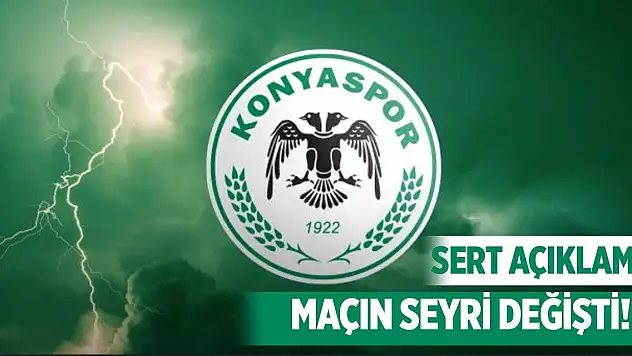 Konyaspor'dan hakem yönetimine tepki!