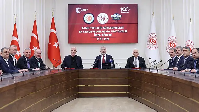 'Kamu Toplu İş Sözleşmeleri Ek Çerçeve Anlaşma Protokolü' imzalandı