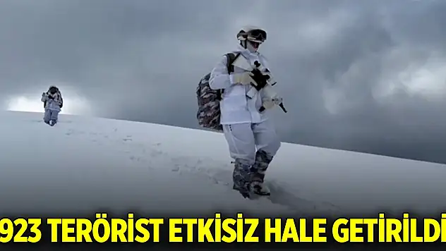 2023'te 923 terörist etkisiz hale getirildi