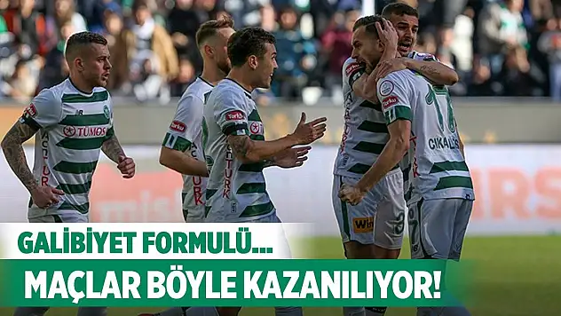 Konyaspor maçlarını böyle kazanıyor!