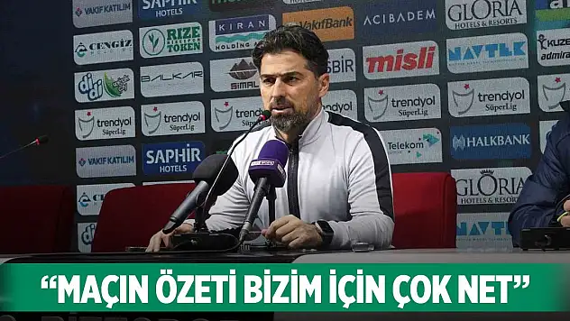 İlhan Palut, Konyaspor maçını değerlendirdi: Maçın özeti bizim için çok net