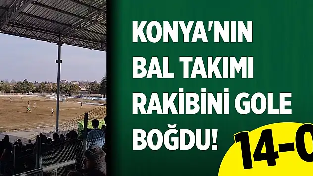 Konya'nın BAL takımı rakibini gole boğdu! 14-0