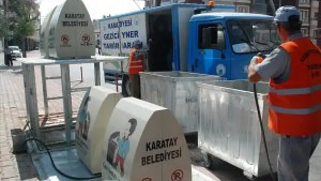Karatay'da yer altı çöp konteynerlerinin sayısı gün geçtikçe artıyor