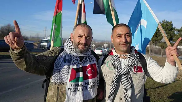 270 kilometre geride kaldı... İstanbul'dan Ankara'ya Filistin'e özgürlük için yürüyüşü
