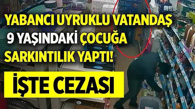 Yabancı uyruklu vatandaş, 9 yaşındaki çocuğa sarkıntılık yaptı! İşte cezası