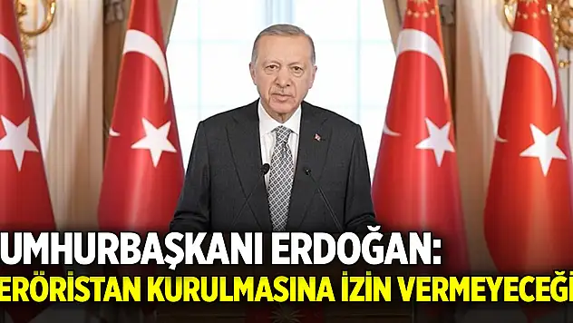 Cumhurbaşkanı Erdoğan: Teröristan kurulmasına izin vermeyeceğiz
