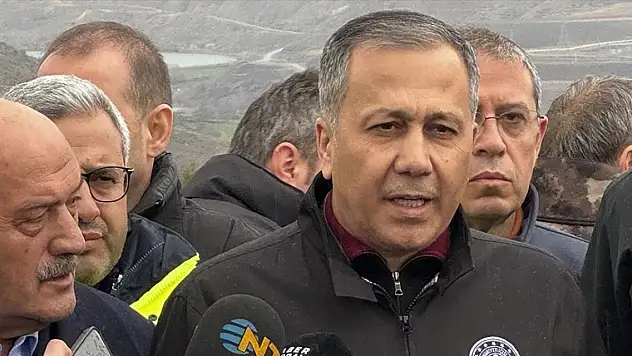 Yerlikaya: Maden ocağındaki işçilerin 5'i konteyner, 4'ü araç içerisinde