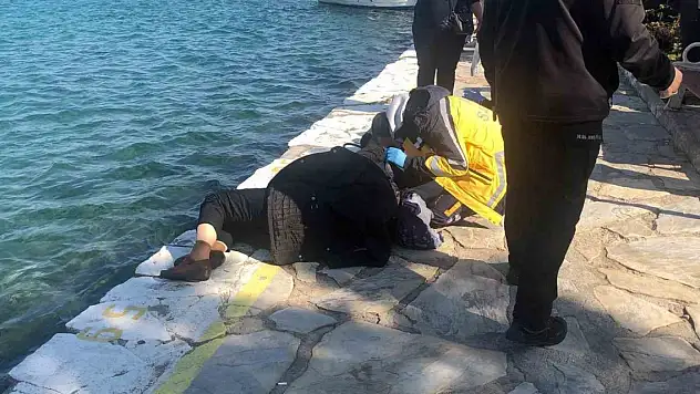 Özçekim yapmak isterken denize düştüler
