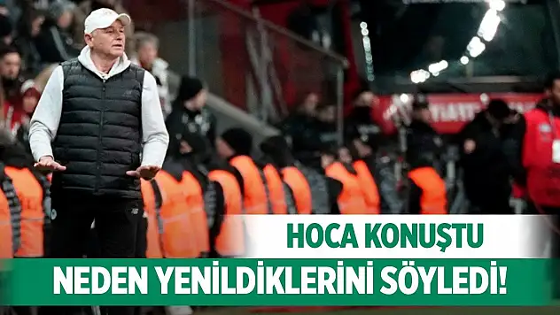 Konyaspor'da Omerovic yenilgi sonrası konuştu!