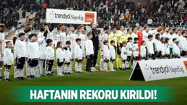 Beşiktaş-Konyaspor, Haftanın rekoru!