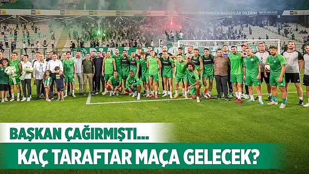 Konyaspor Stadyumu'ndaki taraftar sayısı!
