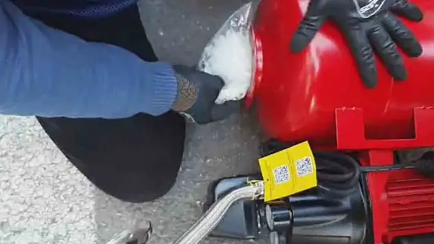 Su hidroforunda uyuşturucu ele geçirildi