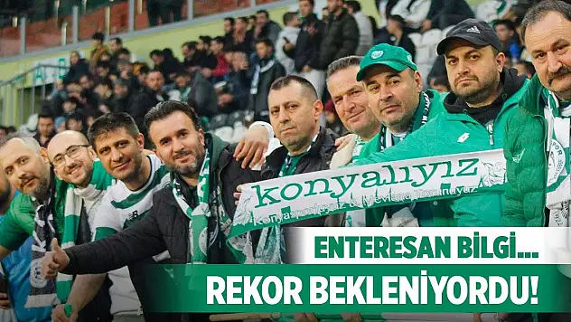 Konyaspor maçının taraftar sayısı!
