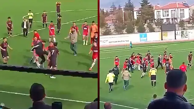 Amatör maçta ortalık karıştı, 13 kırmızı kart çıktı