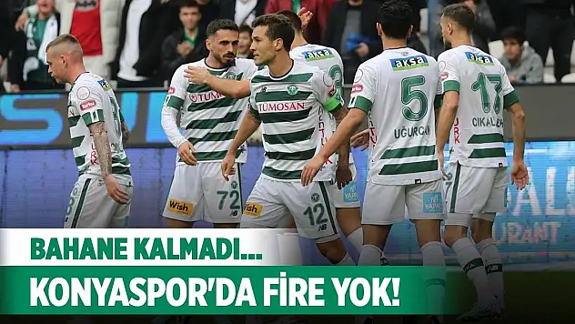 Konyaspor'da teknik heyete olumlu haber!