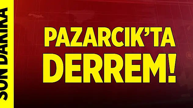 Son Dakika! Kahramanmaraş'ın Pazarcık ilçesinde deprem