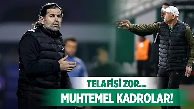 Pendikspor-Konyaspor, Muhtemel kadrolar!